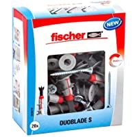 Los mejores  - fischer 545678 taco autorroscante para cartón yeso- Gris- rojo